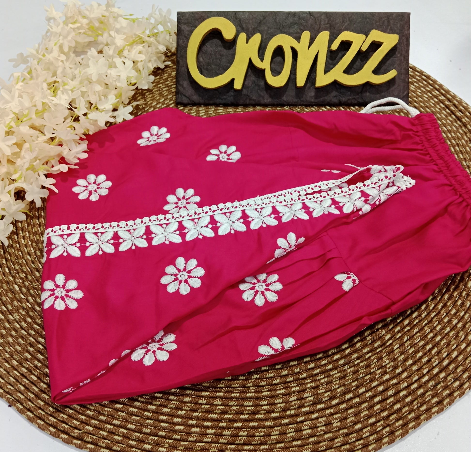 Elegant Soft Viscose Embroidered Tulip Pants – Stylish & Comfortable