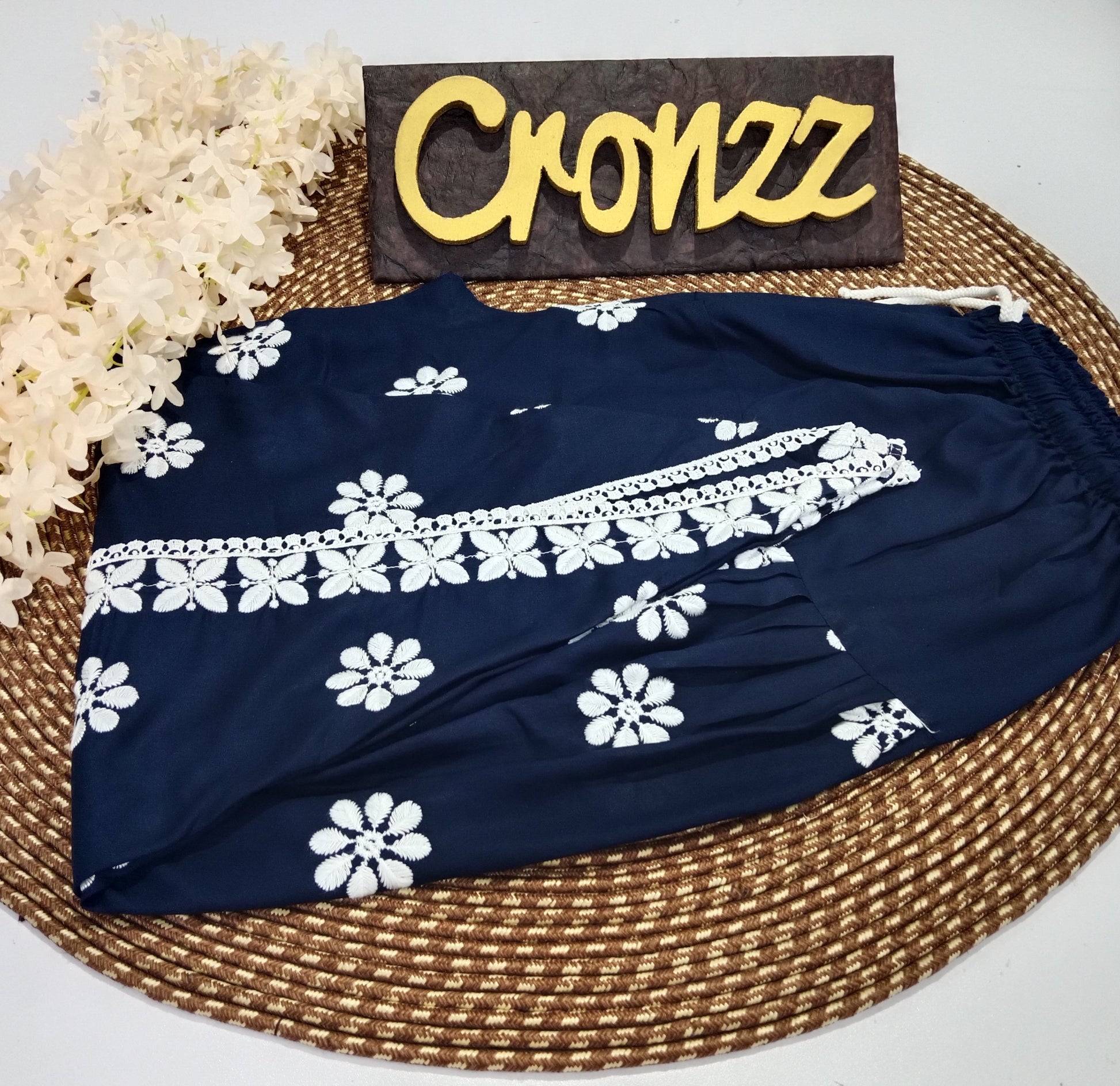 Elegant Soft Viscose Embroidered Tulip Pants – Stylish & Comfortable