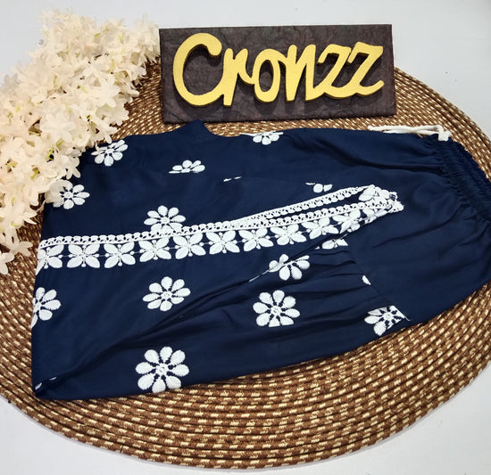 Elegant Soft Viscose Embroidered Tulip Pants – Stylish & Comfortable